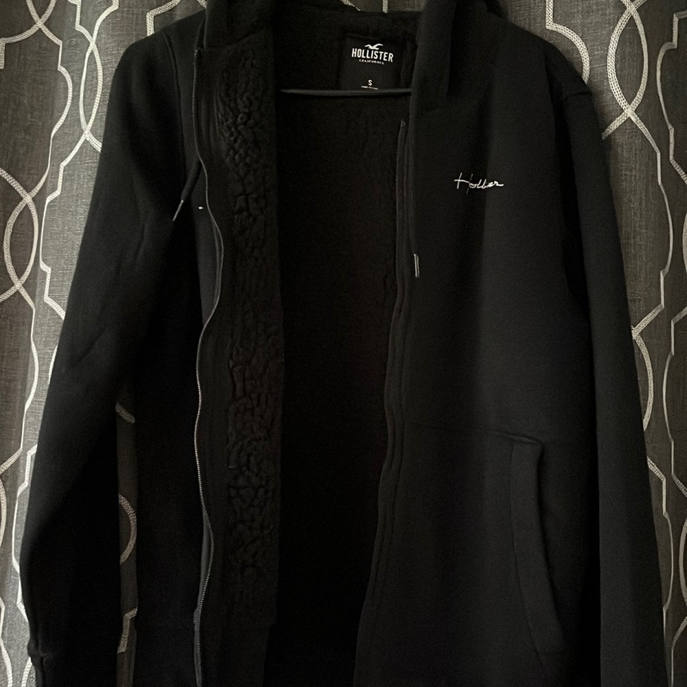 Sherpa line hoodie black small Mens